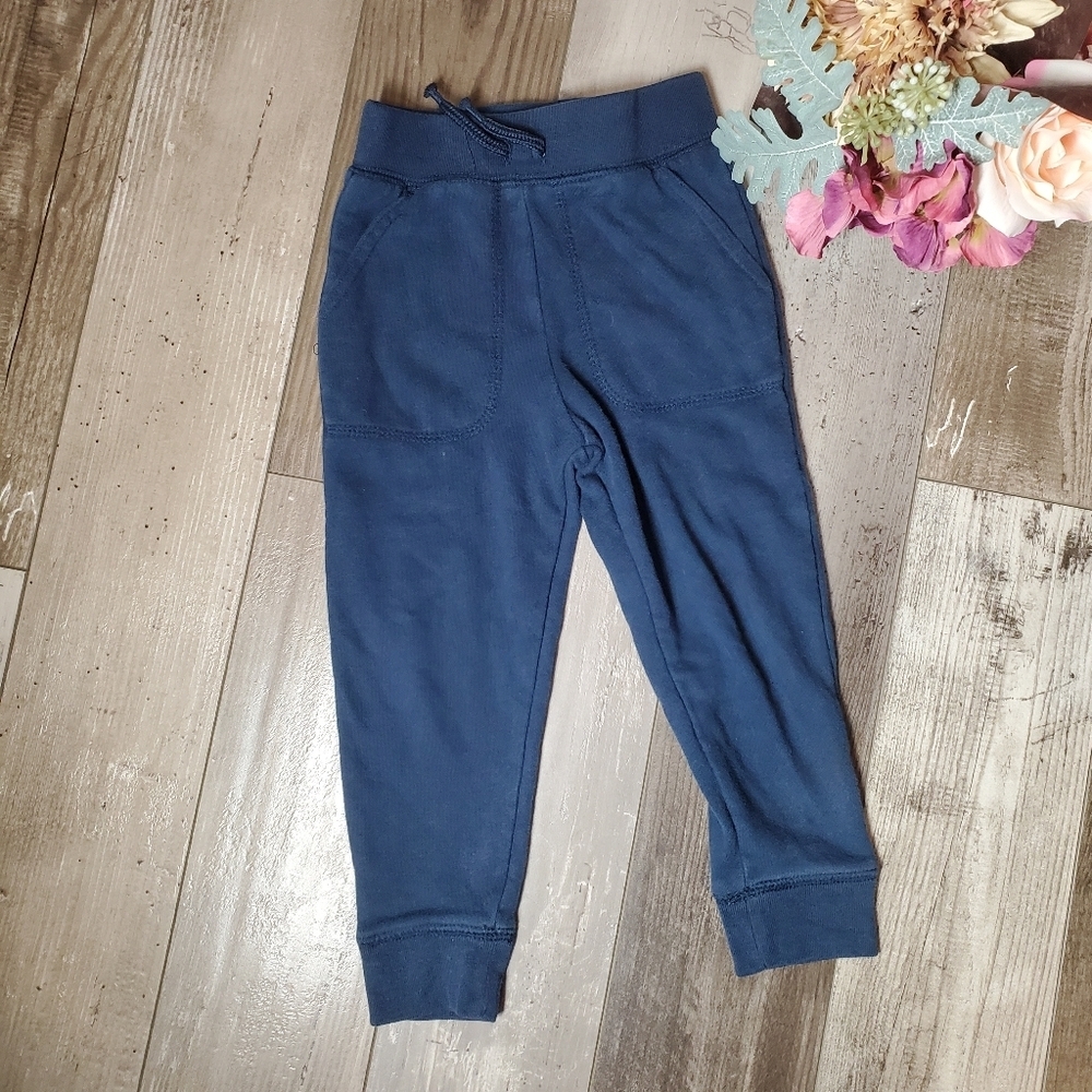 Garanimals Size 3T Toddler Boy Navy Blue Jogger Sweatpants EUC